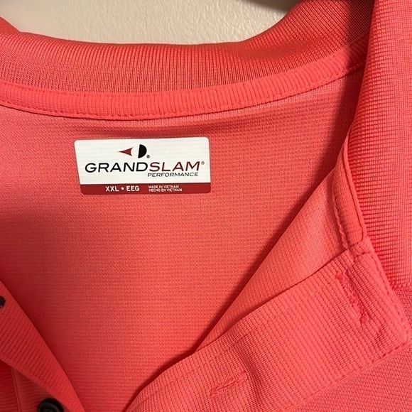 Grand Slam Performance Coal Pink Textured Golf Polo Size XXL - Picture 3 of 9